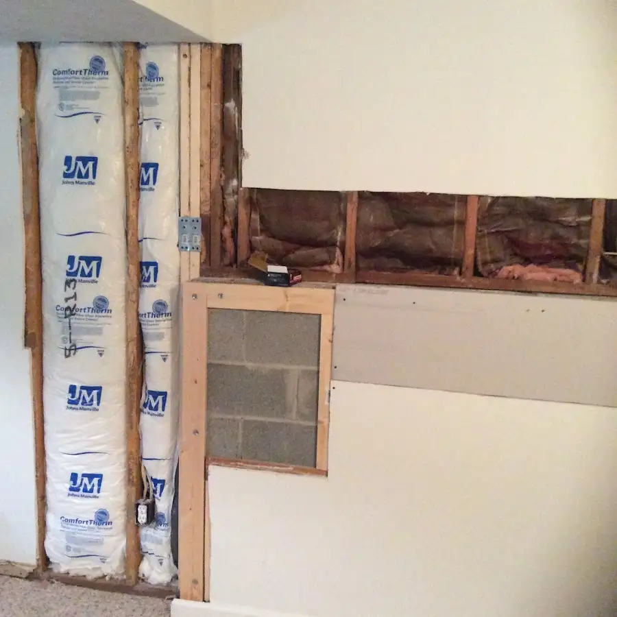Wall insulation replacement during Odor Removal & Deodorization in Pelham